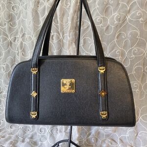 MCM Authentic Vintage Leather East West Style Shoulder Bag